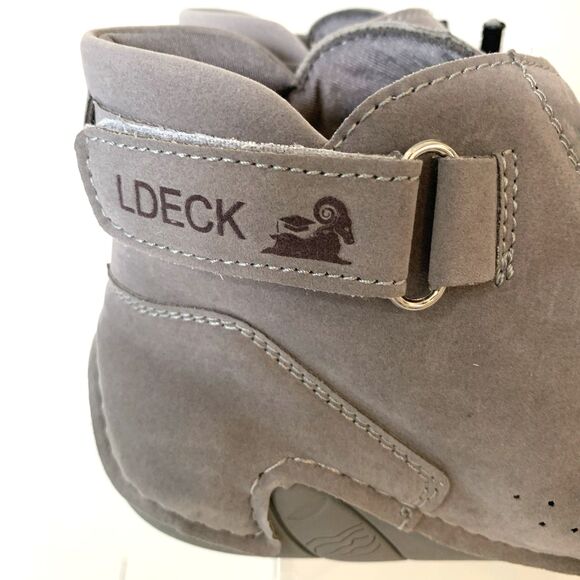 LDeck Italian Handmade Suede Luxury High top Sneakers Women 9M - Picture 7 of 8